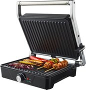 Tomado TGC4001S - Grote contactgrill - Instelbare temperatuur - 2000 Watt - Zwart/RVS