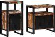 vidaXL Badkamermeubel Set 2 stuks Bruin Massief hergebruikt hout