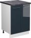 Vicco Keukenkast Fame-Line 60 cm WB Antraciet Donkerblauw hoogglans