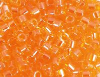 Japanse parels cilinder glanzend oranje 3,3 mm 8/0 100 g