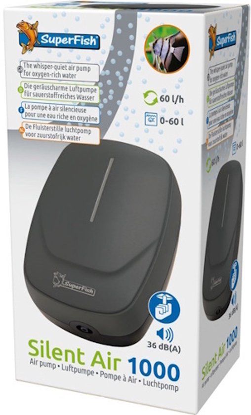 Superfish Silent Air 4000 - Stille Luchtpomp Aquarium