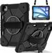 Selected by GSMpunt.nl Apple iPad Air 11 (2024/2025) Hoes Back Cover met Kickstand en Handriem Zwart