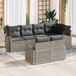 Maison Exclusive - Set de bancs de jardin. Polyrotin gris clair