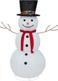 Feeric Lights & Christmas Kerstverlichting figuur - sneeuwpop - 120 cm - 100 led lampjes