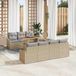 Maison Exclusive - Ensemble de jardin 8 pièces, beige, en polyrotin