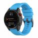 By Qubix - Siliconen sportbandje - Blauw - 20mm Quickfit - Geschikt voor Garmin Fenix 9 / 9 Pro (43mm)