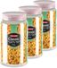 Plasticforte Boîte de conservation - Lot de 8 - Rose - 1,5 Litre