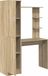 Bureau Sonoma Eiken avec étagère avec rangement avec porte 2 pièces