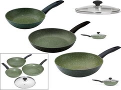 PRESTIGE - Eco Friendly Cookware Set - Plant Based Non Stick - Recycled en Recyclebaar - PFOA Free - Inductie - Set van 3 Plus Bonus Deksel