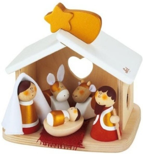 Sevi Nativity Scene Kerststal Hout