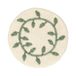 Icecat Dessous de plat, feutrine, blanc cassé et branche verte, Ø 20 cm