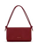 Expatrié Juliette Schoudertas voor dames, clutch en schouderriem voor bruiloft, eindejaarsbal, feest, elegante handtassen voor dames, modieuze avondtas met afneembare schouderriem, Rood, Eén maat