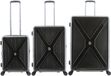 Discovery Crossroad Set de valises rigides / Set de trolleys / Set de bagages - (S/M/L) Noir