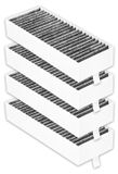 Merkloos Actieve Koolfilter voor Afzuigkap, Pack van 4 Filters