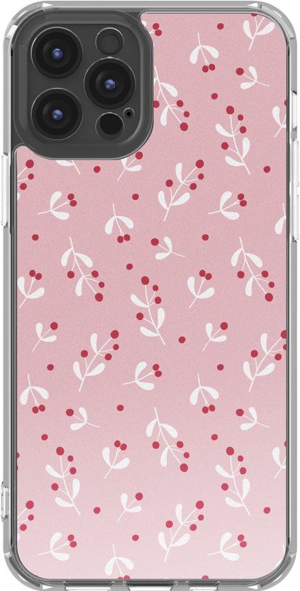 imoshion Hoesje - Geschikt voor Apple iPhone 12 Pro / 12 - Design hoesje - Berries Blush