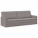 vidaXL canapé 3 places taupe 220 x 81 x 82 cm tissu