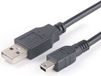 GO SOLID! ® USB-A naar Mini-USB kabel 1m Zwart