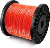 Wan GmbH Fil de coupe - Fil de coupe en nylon - Désherbage - Affûtage 5 côtés - 2,8 mm x 100 m - Rouge