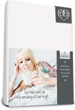 Bed-Fashion jersey topdek split hoeslaken Wit - 200 x 210 cm - Wit