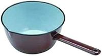 IBILI Casserole avec bec verseur, conique, marron, 18 cm, acier émaillé, adapté à l'induction
