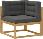 vidaXL Buitenhoekbank Polyester Wit