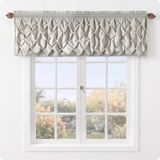VCNY Home - Valance, raambekleding met gordijnroedehouder, moderne woondecoratie (Carmen Taupe, 152 x 51 cm)