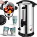 KESSER® Chaudière à vin chaud 10L en acier inoxydable Avec 10x gobelets Chaudière à vin chaud avec thermostat Chauffe-eau distributeur d'eau chaude Chaudière automatique avec indicateur de niveau Robinet de soutirage