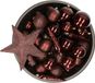 Decoris Kerstballen Set - 33 stuks - Bruin/Mahonie Bruin - Kunststof - Mix - Incl. Hangers