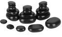 Merkloos Massagesteen set - Basaltstenen - 20 stuks - Zwart - Voor stone massage