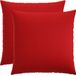 vidaXL Kussensloop HEERLEN Rood 80 x 80 cm Katoensatijn 2 stuks