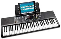 RockJam RJ361 61 Key Keyboard Piano met bladmuziekstandaard Piano Note Sticker Voeding en gewoon pianotoepassing