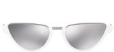 Versace Medusa Medaillon Ve 4370 Lunettes de soleil femme œil de chat blanc argent 54mm