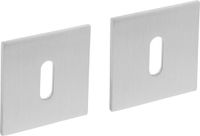 Intersteel Magneet rozet vierkant met sleutelgat rvs geborsteld