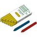 Taliaplast Craie Taliaplast Rouge Hexagonale L.120mm - 400901