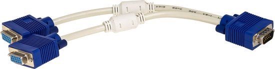Akyga Kabeladapter VGA M - 2x VGA F 0,25M