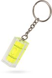 Merkloos / Sans marque Pf Concept International Bv Sleutelhanger met waterpas - 4 cm - geel - echt werkend - acryl