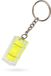 Merkloos / Sans marque Pf Concept International Bv Sleutelhanger met waterpas - 4 cm - geel - echt werkend - acryl