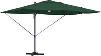 vidaXL Parasol Groen 351 x 250 x 253 cm Polyester en Aluminium