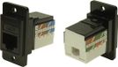 Cliff DUALSLIM BLKMTL CAT6 IDC M3 CP30727MB3 Adaptateur, montage encastré Noir 1 pièce(s)
