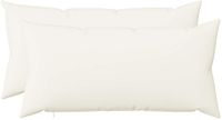 vidaXL Coussins décoratifs 2 pièces HEERLEN Blanc 40 x 70 cm Tissu