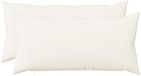 vidaXL Coussins décoratifs 2 pièces HEERLEN Blanc 40 x 70 cm Tissu
