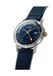 Timex Marlin Quartz GMT Analoog Horloge Blauw en Zilverkleurig Kast Gemaakt van 100% Roestvrij Staal en een Armband van 100% Leer 40 TW2Y47900AJ