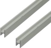 Merkloos / Sans marque Alberts H-profiel Aluminium Zilver voor 16 mm Spaanplaat 100 cm (Set van 2)