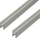 Merkloos / Sans marque Alberts H-profiel Aluminium Zilver voor 16 mm Spaanplaat 100 cm (Set van 2)