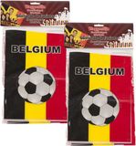 Merkloos / Sans marque Edco Eindhoven Bv Vlaggenlijn voetbal - 2x - België - multi - 10 m