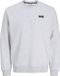 JACK&JONES JREBDRUMMER SWEAT CREW NECK Garçons Pulls Blanc Mélangé Coton/Polyester XL