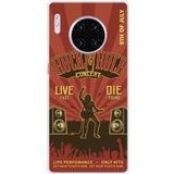 Huawei Bedrukt siliconen hoesje compatibel met Huawei Mate 30 Pro Rock and roll
