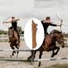 Markenlos Shenzhen Haorui Industrial Technology Co., Ltd. Hip Quiver voor Boog Jacht en Doel Oefenen - Outdoor Jacht Quiver van PU Leder - Bruin