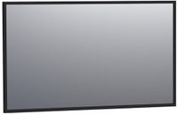 Brauer Onyx Spiegel - 120 cm - Rechthoekig - Zwart Geborsteld Frame