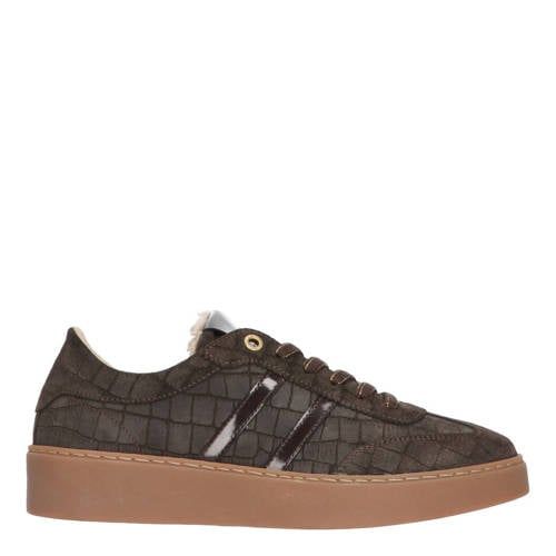 Tango Nynke 1-ao suède sneakers - donkerbruin